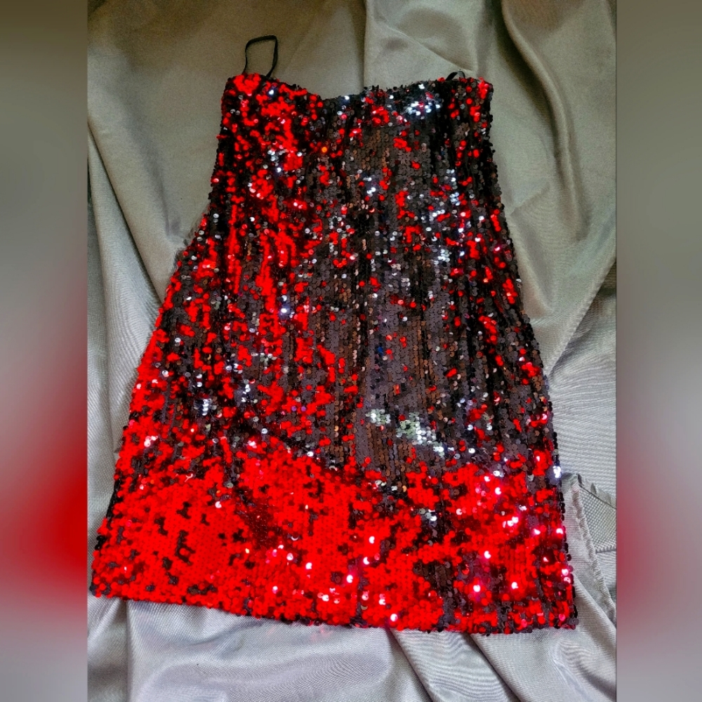 Sequin Tube Dress - As U Wish Size L